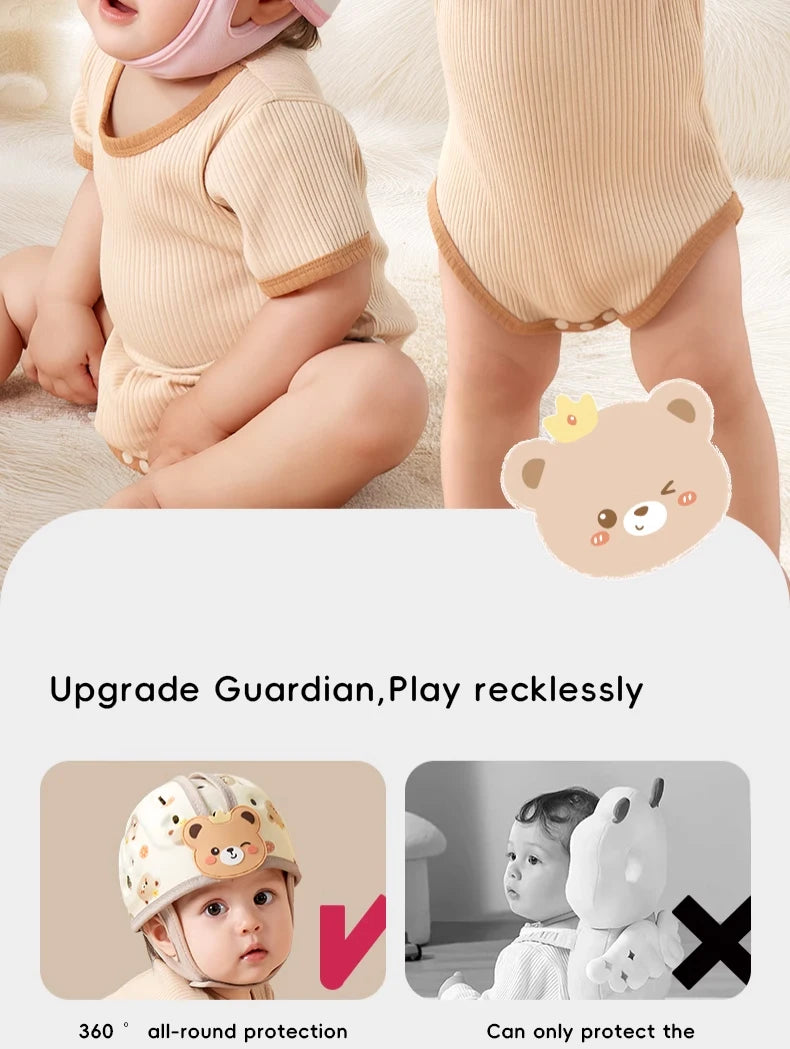 Baby-Sturzschutzhelm — 360° Schutz & Verstellbar | TrioNest™