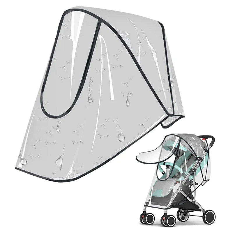 Protège Poussette Universel – Housse de Pluie Transparente pour Poussette | TrioNest™