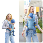 Porte-Bébé Physiologique 4 en 1 QuatreNest – Position M, Bretelles Rembourrées, 20 kg | TrioNest™