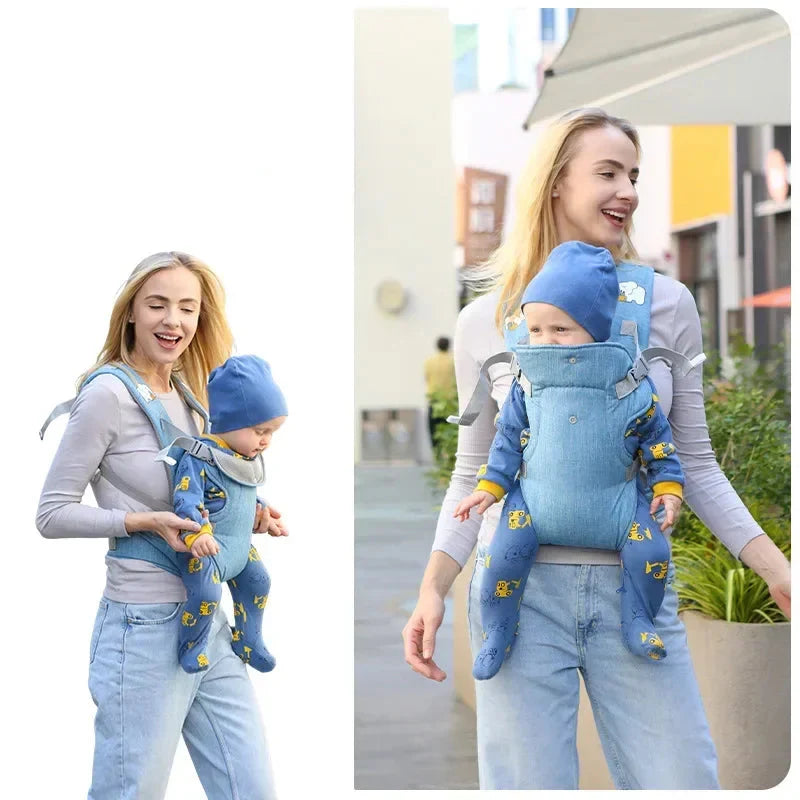 Porte-Bébé Physiologique 4 en 1 QuatreNest – Position M, Bretelles Rembourrées, 20 kg | TrioNest™
