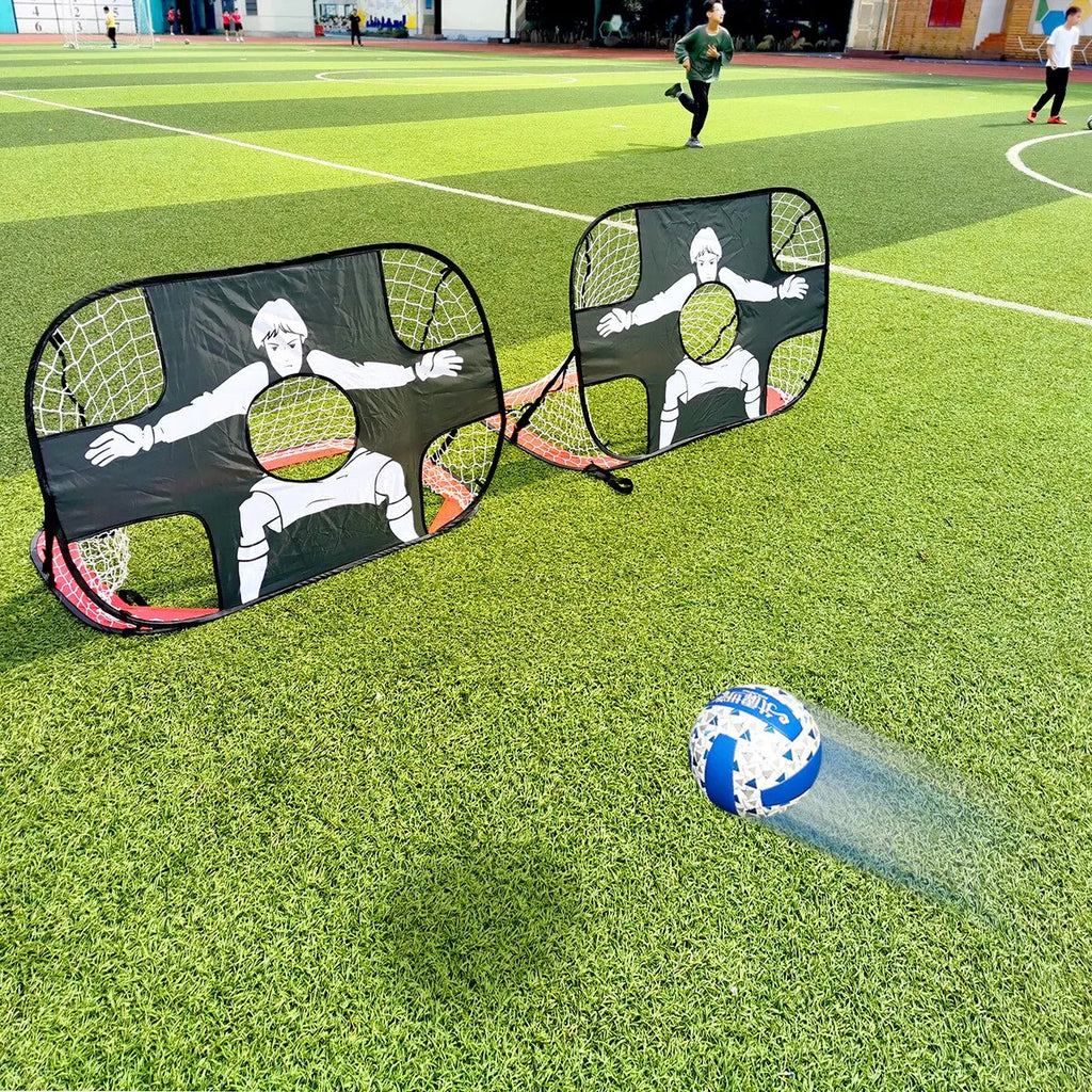 Filet de But Football Pliant pour Enfants – Double Fonction, 5 Cibles, 110x80 cm | TrioNest™