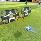 Filet de But Football Pliant pour Enfants – Double Fonction, 5 Cibles, 110x80 cm | TrioNest™