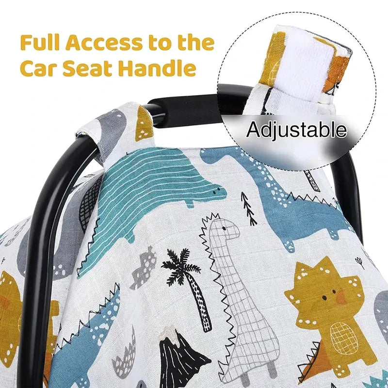 Couverture Pare-Soleil en Mousseline pour Bébé – Housse Poussette & Siège Auto TrioNest™