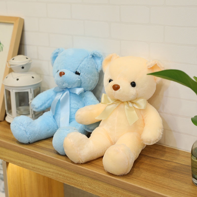 Peluche Ours Adorable 30 cm | TrioNest™ – Douce, Lavable Main, 10 Coloris, Idéale Cadeau Naissance