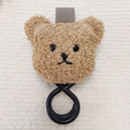 Kinderwagenhaken Baby, niedlicher Plüschtier-Teddybär, robuste Universalhalterung und Gurt, Kinderwagen-Accessoires für Mama