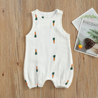 Barboteuse Bébé Sans Manches à Motifs – Coton & Lin, Fermeture Pression, 0-24 Mois, Cadeau Naissance | PrintSnap by TrioNest™ mon adorable bebe