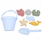 Jouets de Seau de Plage pour Enfants – Silicone, 6 Moules 3D Océan, Pliable | TrioNest™
