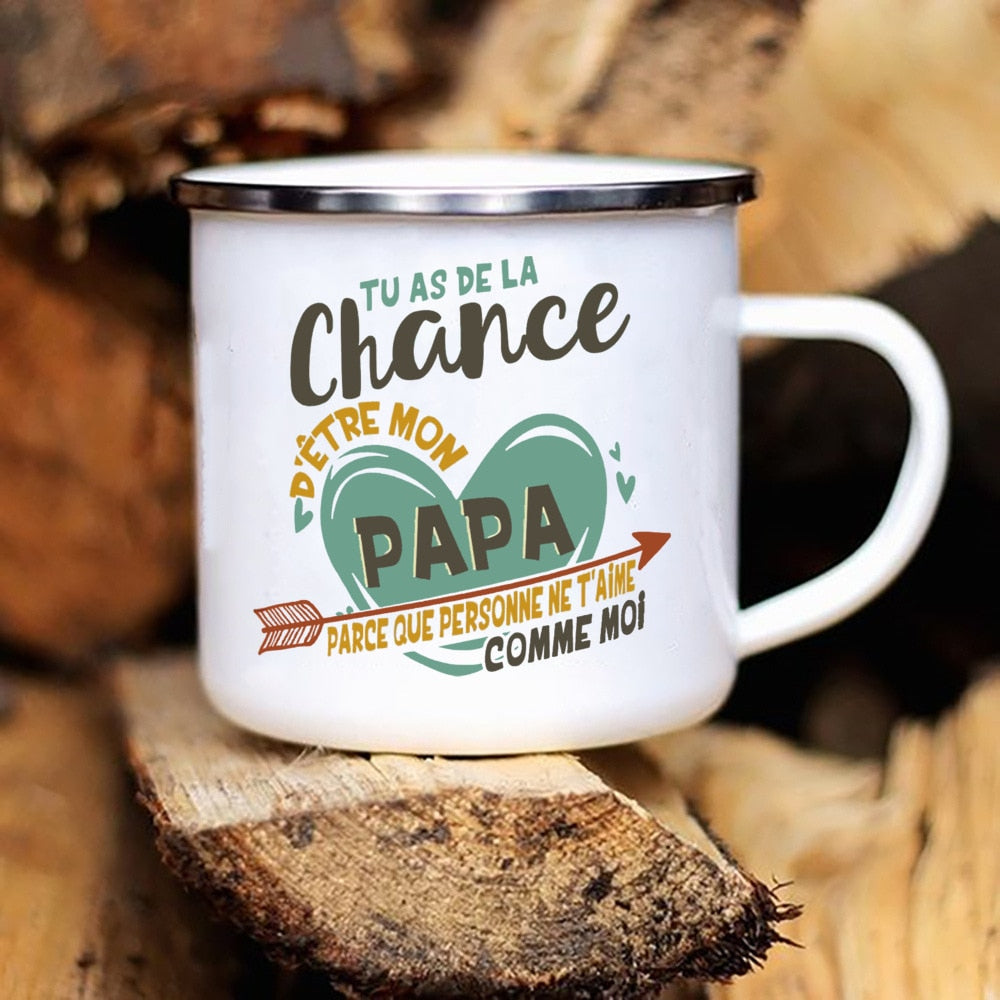 Mug Papa Fête des Pères 360ml Design Unique Cadeau Émouvant – TrioNest™
