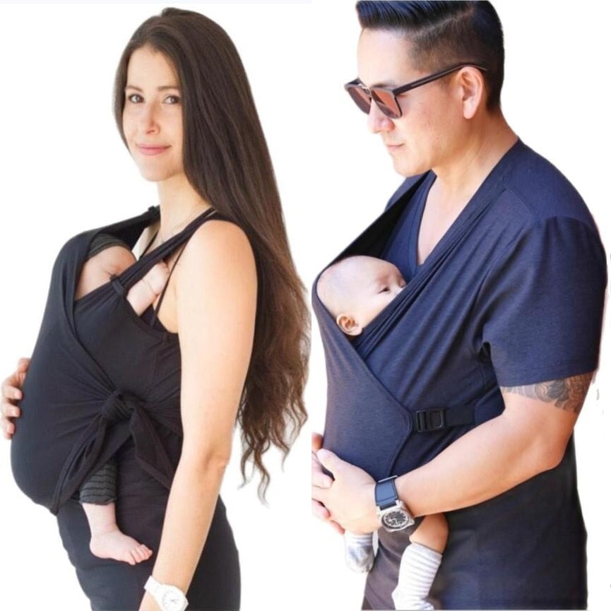 Tee-Shirt Kangourou Porte-Bébé – Peau à Peau, Allaitement & Mains Libres – TrioNest™