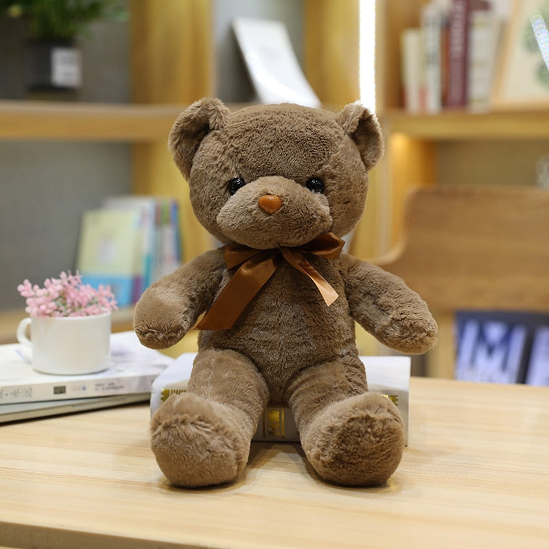 Peluche Ours Adorable 30 cm | TrioNest™ – Douce, Lavable Main, 10 Coloris, Idéale Cadeau Naissance