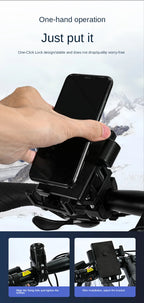 Support Téléphone Poussette Rotation 360° – Pince Universelle Vélo, Fauteuil Roulant & Scooter | TrioNest™