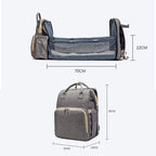 Sac à Langer Bébé NestBag 4 en 1 – Lit Pliant, Table à Langer, Poche Isotherme, Imperméable | TrioNest™