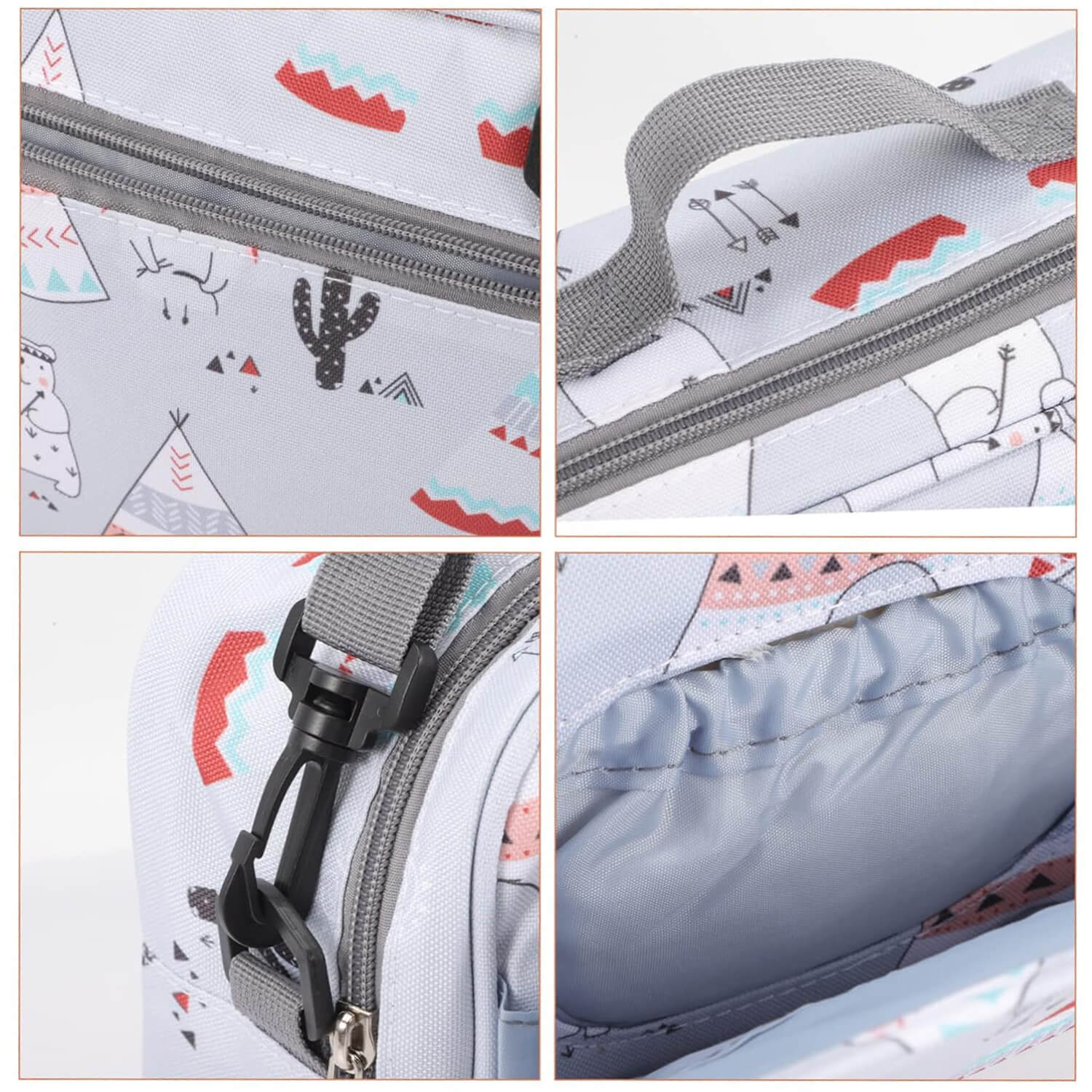 Sac à Langer Nomade Imperméable | TrioNest™ – 3 Ports, Porte-Biberons Isolant, Compatible Poussette, 5 Modèles