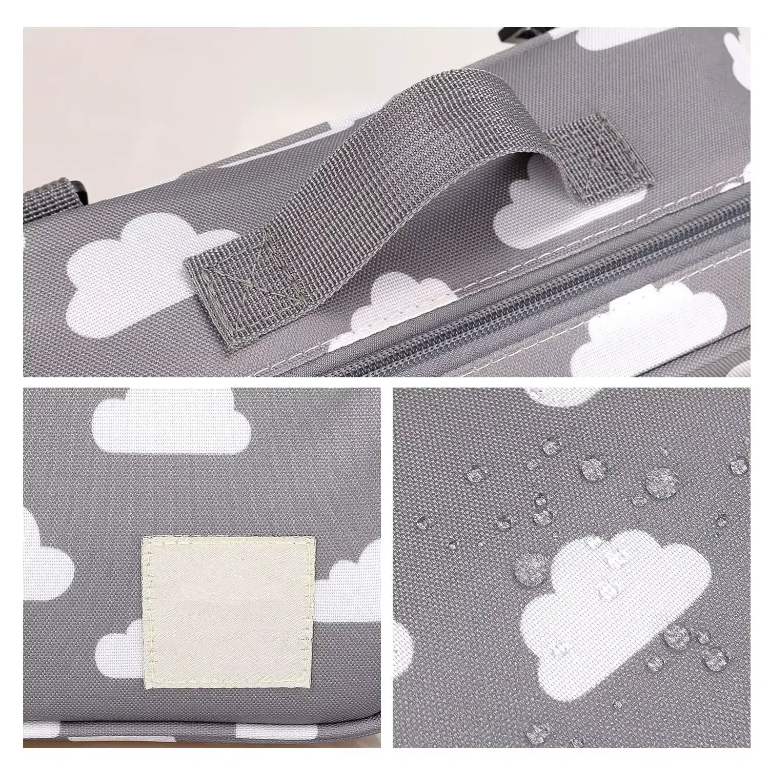 Sac à Langer Nomade Imperméable | TrioNest™ – 3 Ports, Porte-Biberons Isolant, Compatible Poussette, 5 Modèles