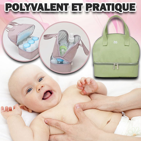 Sac Isolant pour Stockage de Lait Maternel | TrioNest™ – Tissu Oxford, Doublure Étanche, 6 Coloris
