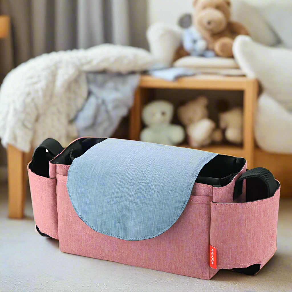 Sac à Langer Compact Anti-Pluie & Anti-Taches | TrioNest™ – Compatible Toutes Poussettes, 4 Coloris