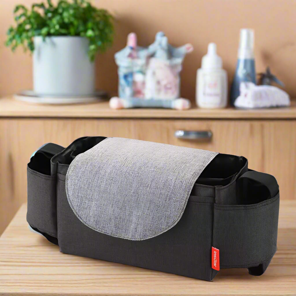 Sac à Langer Compact Anti-Pluie & Anti-Taches | TrioNest™ – Compatible Toutes Poussettes, 4 Coloris
