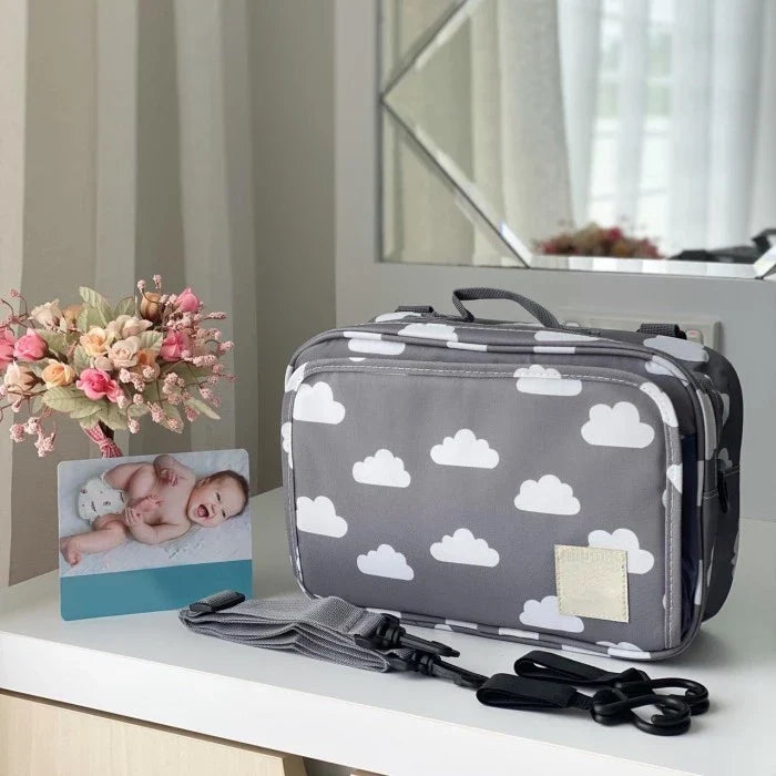 Sac à Langer Nomade Imperméable | TrioNest™ – 3 Ports, Porte-Biberons Isolant, Compatible Poussette, 5 Modèles