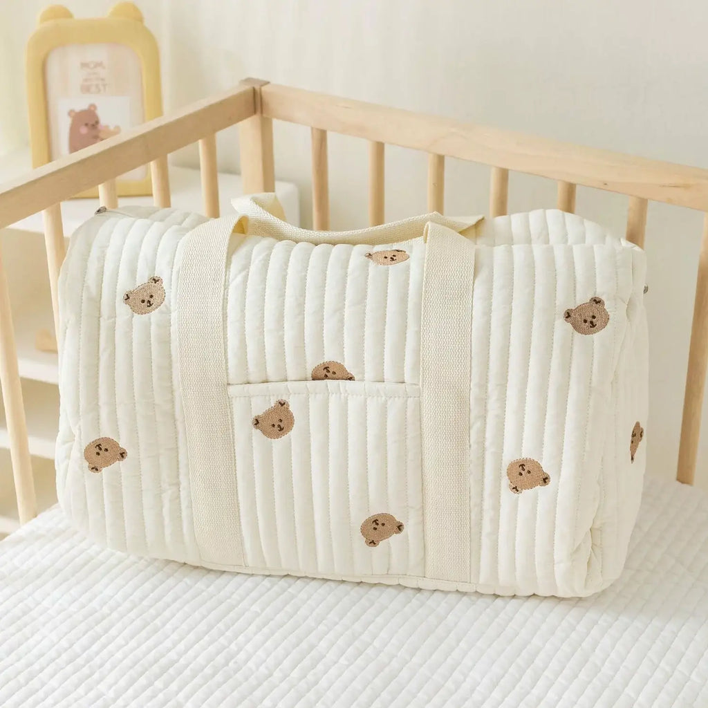 Sac à Langer Portable Motifs Originaux | TrioNest™ – Bandoulière Ergonomique, Grand Compartiment, 3 Motifs