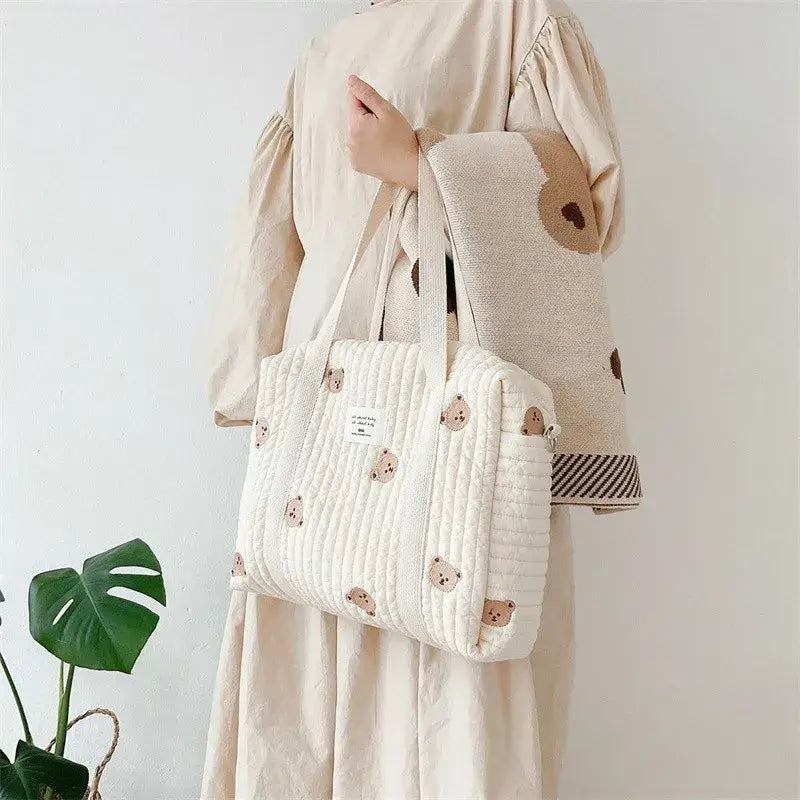 Sac à Langer Portable Motifs Originaux | TrioNest™ – Bandoulière Ergonomique, Grand Compartiment, 3 Motifs