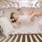 Tour de Lit Tressé Bébé – Protection Barreaux, Doux & Sécurisé, Universel, Déco Chambre | TrioNest™