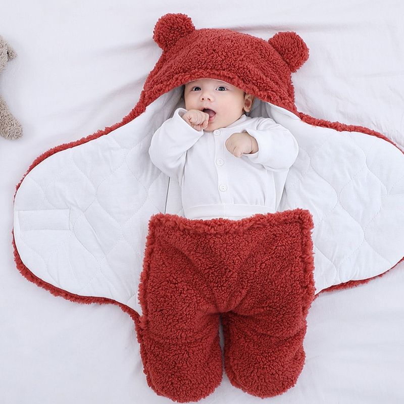 Gigoteuse Bébé Hiver WinterCozy — Polyester Fleece Chaud, Fermeture Auto-Agrippante, 6 Couleurs, 0-9 Mois | TrioNest™
