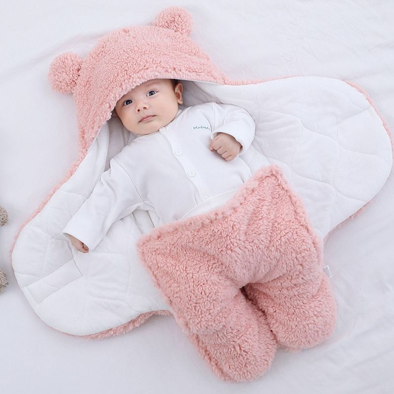 Gigoteuse Bébé Hiver WinterCozy — Polyester Fleece Chaud, Fermeture Auto-Agrippante, 6 Couleurs, 0-9 Mois | TrioNest™