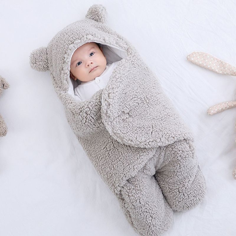 Gigoteuse Bébé Hiver WinterCozy — Polyester Fleece Chaud, Fermeture Auto-Agrippante, 6 Couleurs, 0-9 Mois | TrioNest™