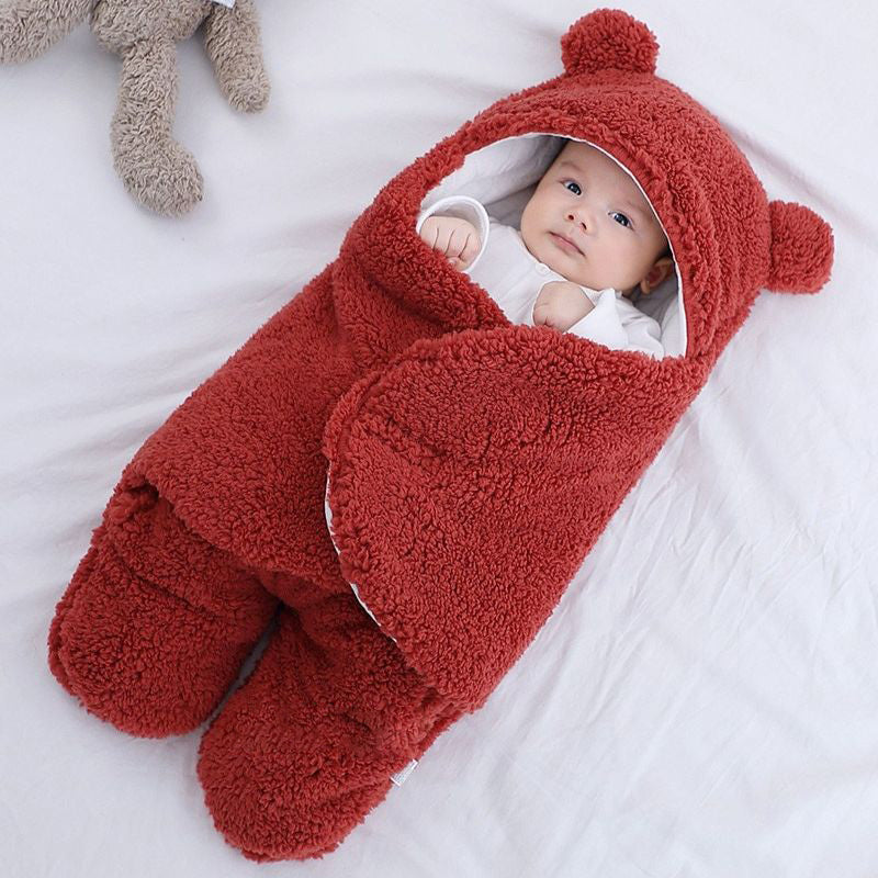 Gigoteuse Bébé Hiver WinterCozy — Polyester Fleece Chaud, Fermeture Auto-Agrippante, 6 Couleurs, 0-9 Mois | TrioNest™