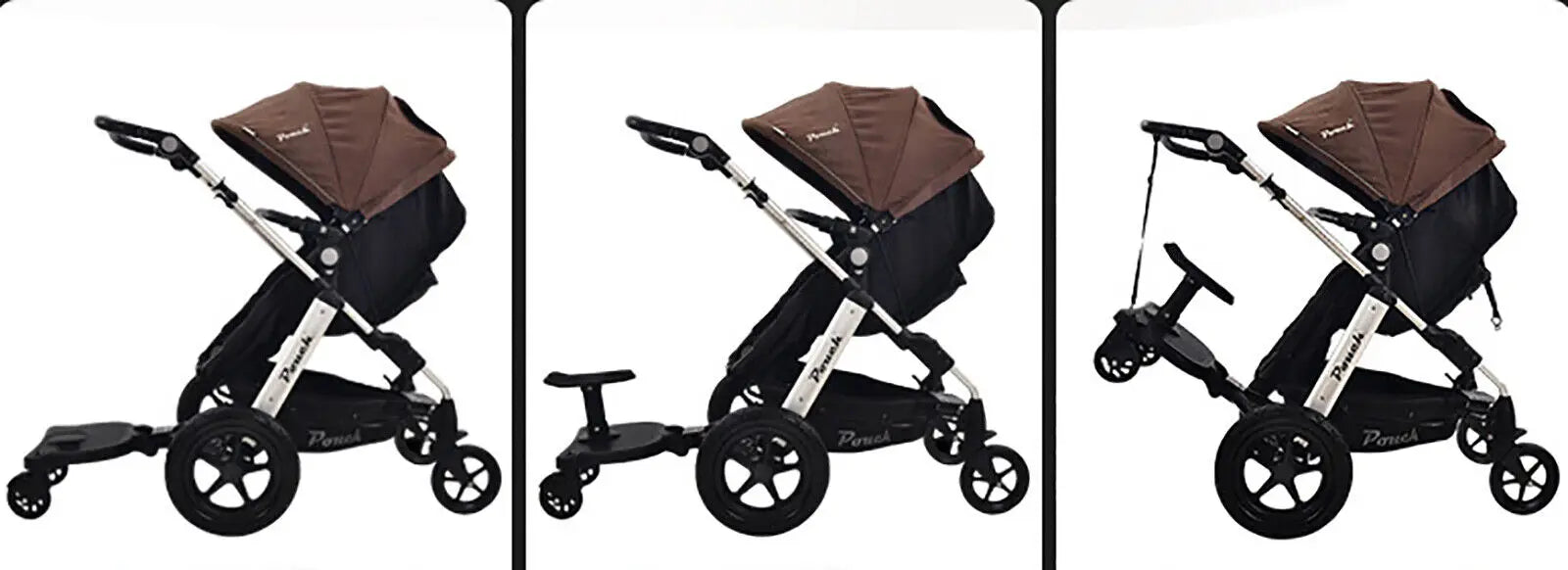 Adaptateur Universel Poussette 2e Enfant – Marchette, Siège & Planche Debout, Jusqu'à 25 kg | TrioNest™