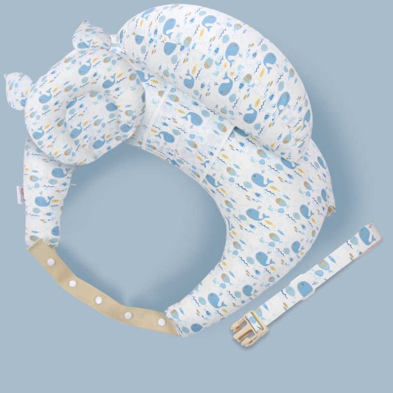 Coussin d'Allaitement Portable Motif Animaux – Soutien Bras & Dos, Anti-Nuque Plate, Mains Libres | TrioNest™