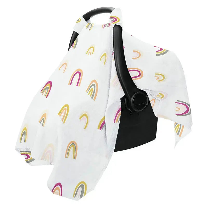 Couverture Pare-Soleil en Mousseline pour Bébé – Housse Poussette & Siège Auto TrioNest™