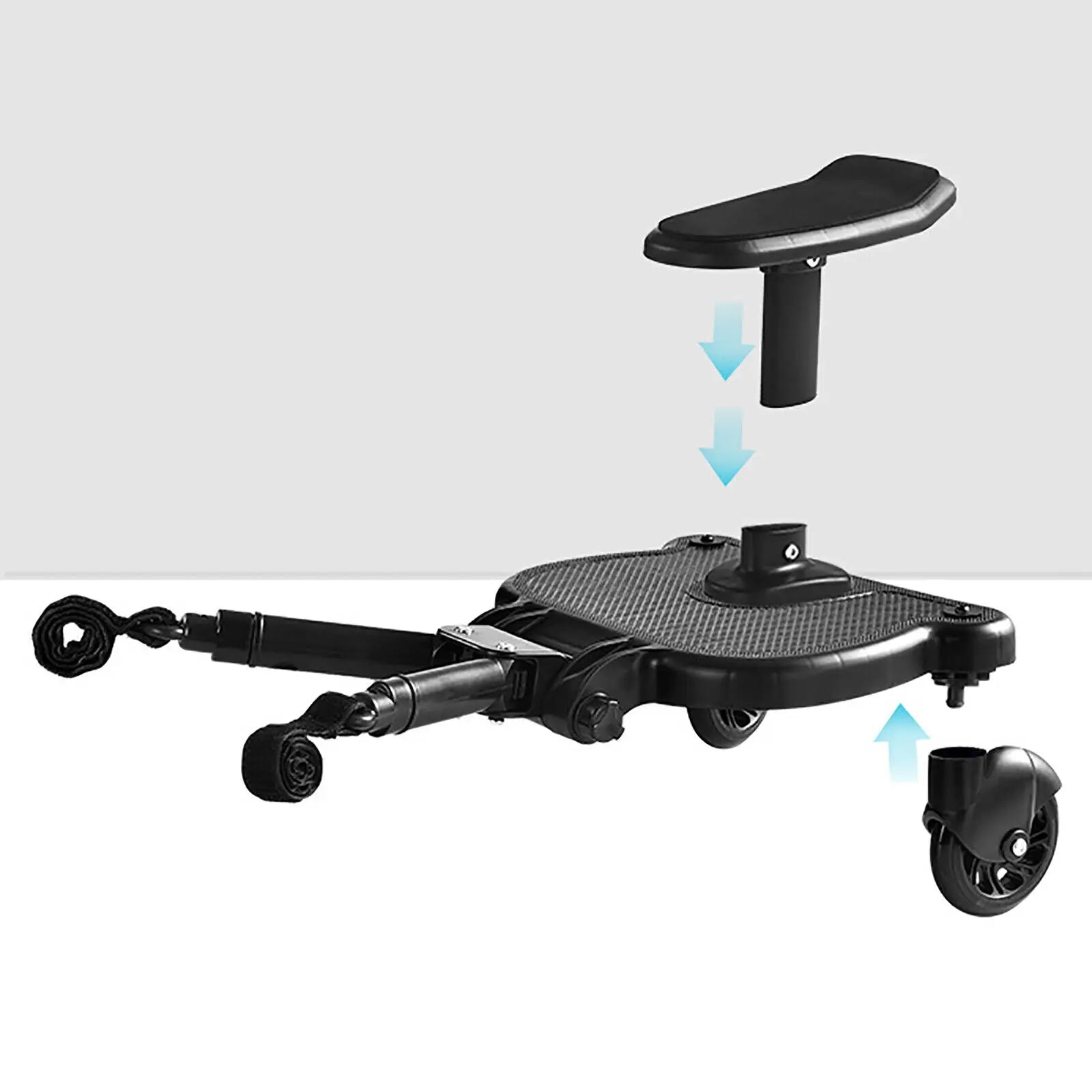 Adaptateur Universel Poussette 2e Enfant – Marchette, Siège & Planche Debout, Jusqu'à 25 kg | TrioNest™