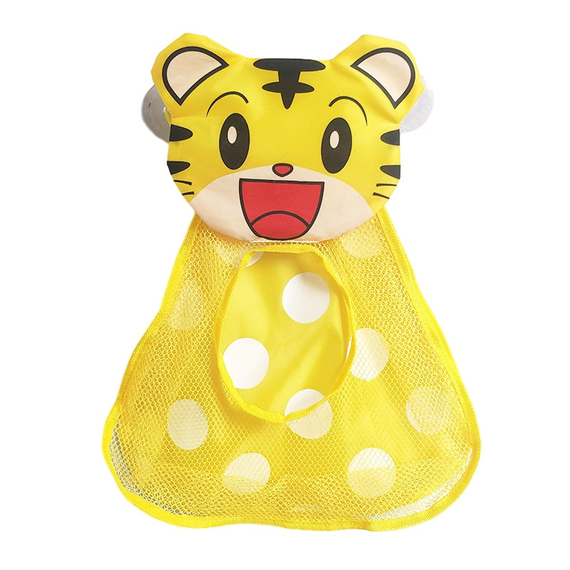 Sac de Rangement Jouets de Bain – Filet Maille, Ventouses, Séchage Rapide, Coton Ventilé, Anti-Bactéries | BathOrga by TrioNest™