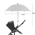 Parapluie Poussette Pliant Universel – Protection UV & Pluie, Rotation 360°, Parasol Bébé | TrioNest™