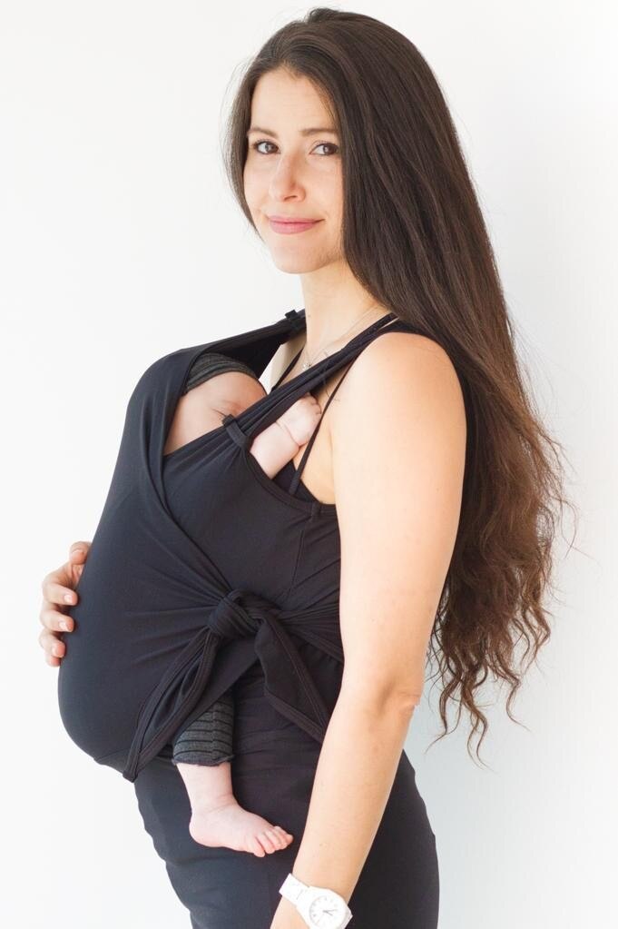 Tee-Shirt Kangourou Porte-Bébé – Peau à Peau, Allaitement & Mains Libres – TrioNest™