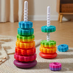 Rainbow Spinning Wheel Stacking Toy