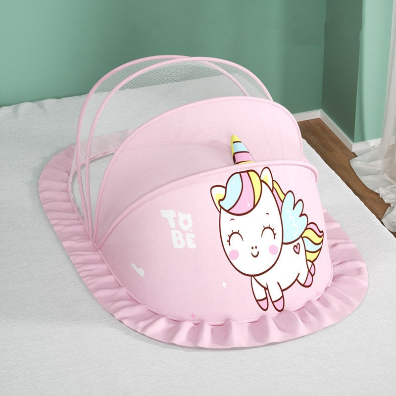 Moustiquaire Lit Bébé Maille Serrée Face Opaque Pliable 2 sec 6 Modèles – TrioNest™