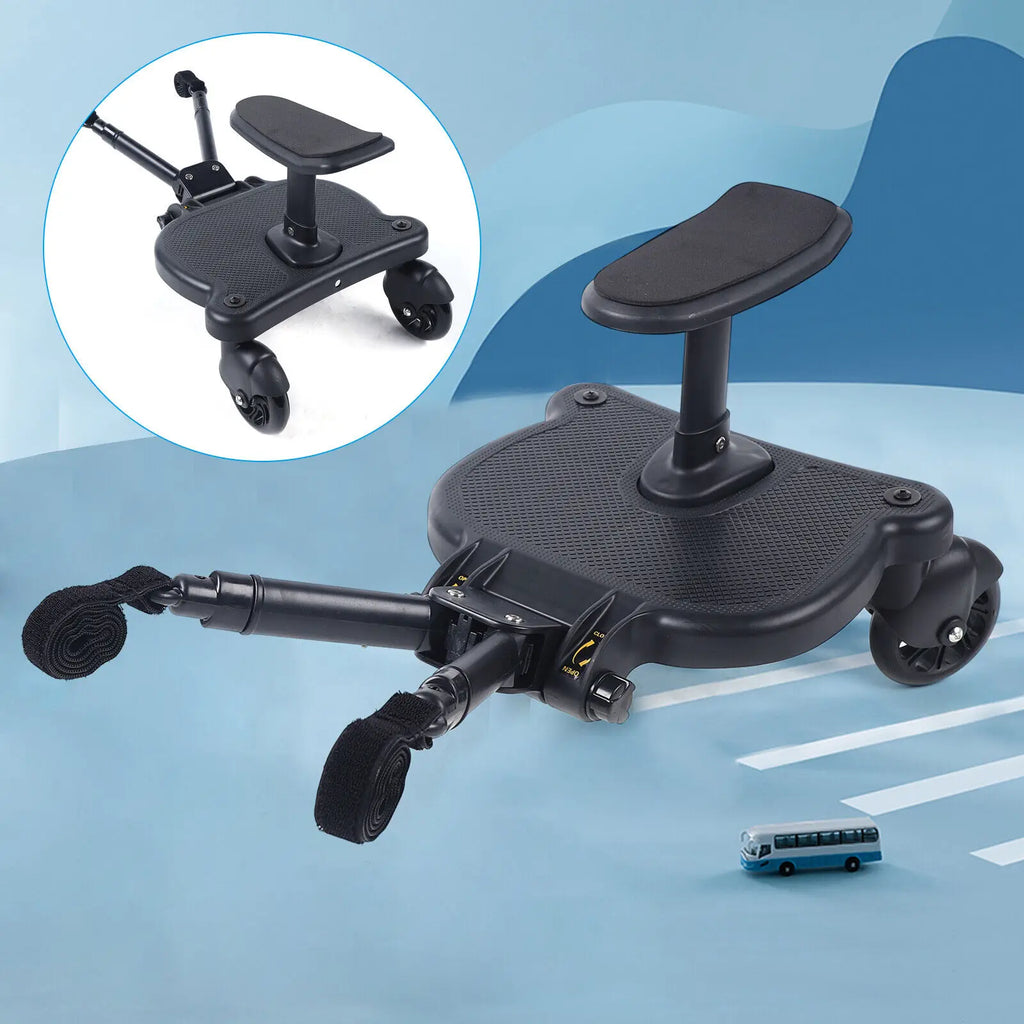 Adaptateur Universel Poussette 2e Enfant – Marchette, Siège & Planche Debout, Jusqu'à 25 kg | TrioNest™