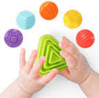 Jouet de Tri Sensoriel Montessori – ABS Non Toxique, Blocs Formes Couleurs, 14x14 cm | TrioNest™