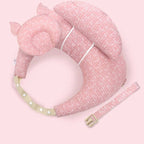 Coussin d'Allaitement Portable Motif Animaux – Soutien Bras & Dos, Anti-Nuque Plate, Mains Libres | TrioNest™