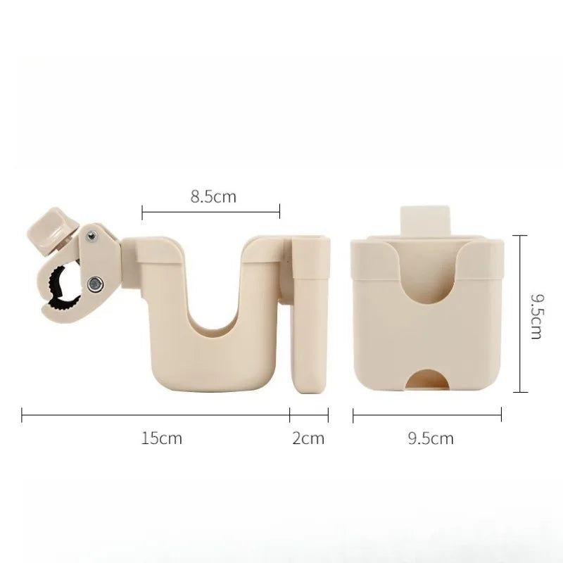 Porte-Gobelet Poussette Antidérapant – Support Bouteille & Téléphone Universel Landau | TrioNest™