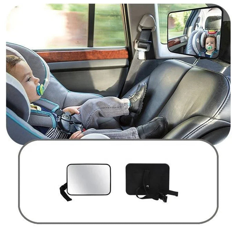 Rétroviseur de Siège Auto pour Bébé | TrioNest™ – Vision 360°, Compatible Tous Véhicules, Sangles Renforcées