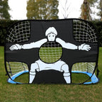 Filet de But Football Pliant pour Enfants – Double Fonction, 5 Cibles, 110x80 cm | TrioNest™