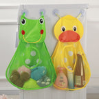 Sac de Rangement Jouets de Bain – Filet Maille, Ventouses, Séchage Rapide, Coton Ventilé, Anti-Bactéries | BathOrga by TrioNest™