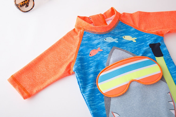 Combinaison Anti-UV Bébé TrioNest™ SUNGUARD™ | UPF 50+ | Motifs Animaux Garçon & Fille | 1-7 Ans
