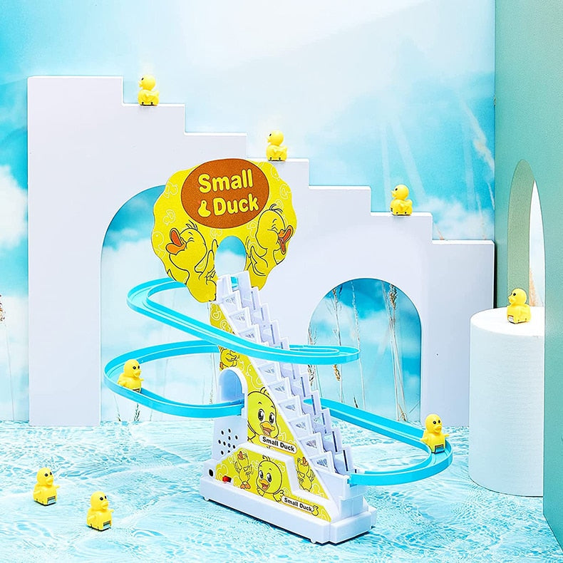 Jouet Musical d'Escalade de Canard – LED, ABS Non Toxique, 25,5 cm, Dès 1 An | TrioNest™