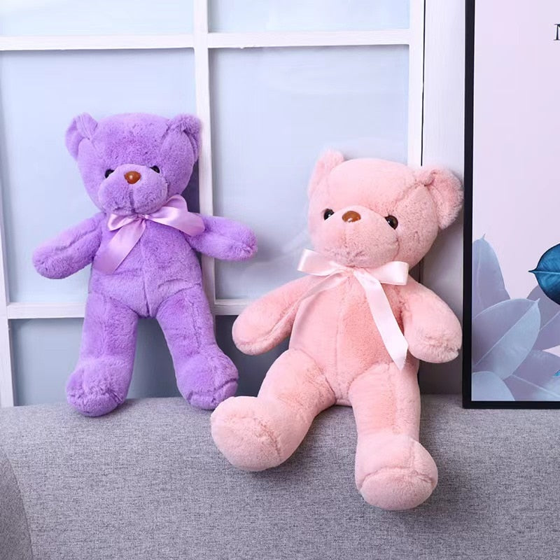 Peluche Ours Adorable 30 cm | TrioNest™ – Douce, Lavable Main, 10 Coloris, Idéale Cadeau Naissance