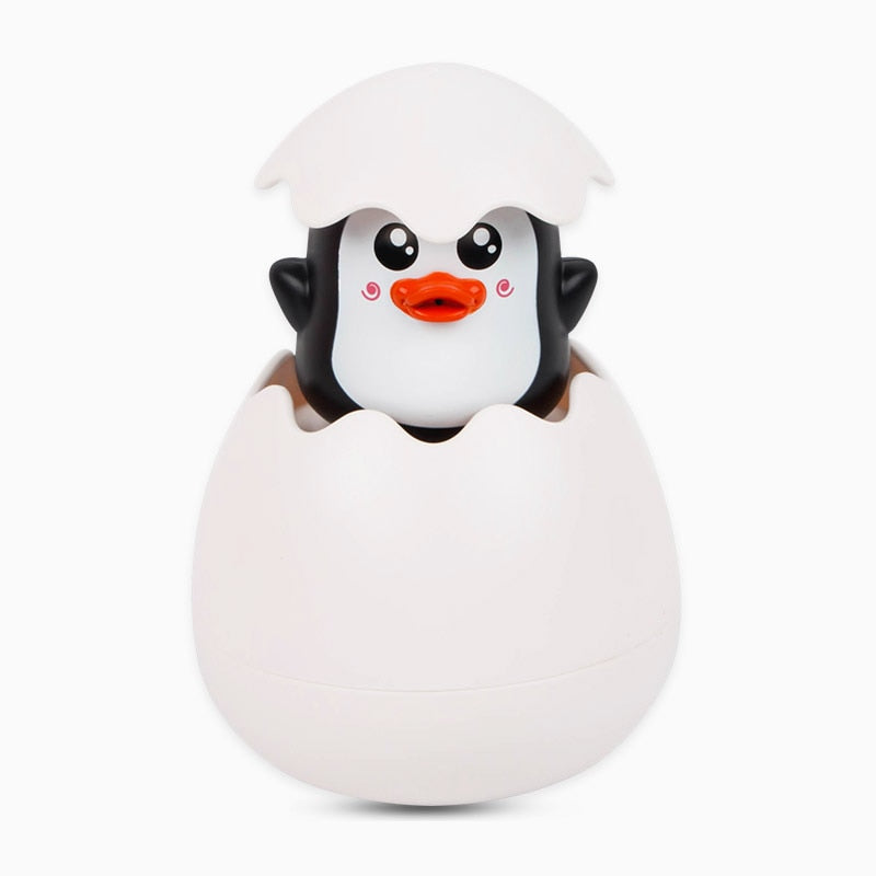 Jouet Œuf de Bain Bébé – Sans BPA, Mode Pluie & Jet, Motifs | TrioNest™