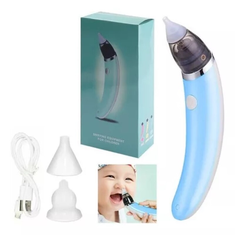 Mouche Bébé Électrique – 5 Niveaux d'Aspiration, Silicone FDA, Silencieux, 0-6 Ans, Compact 20cm | TrioNest™